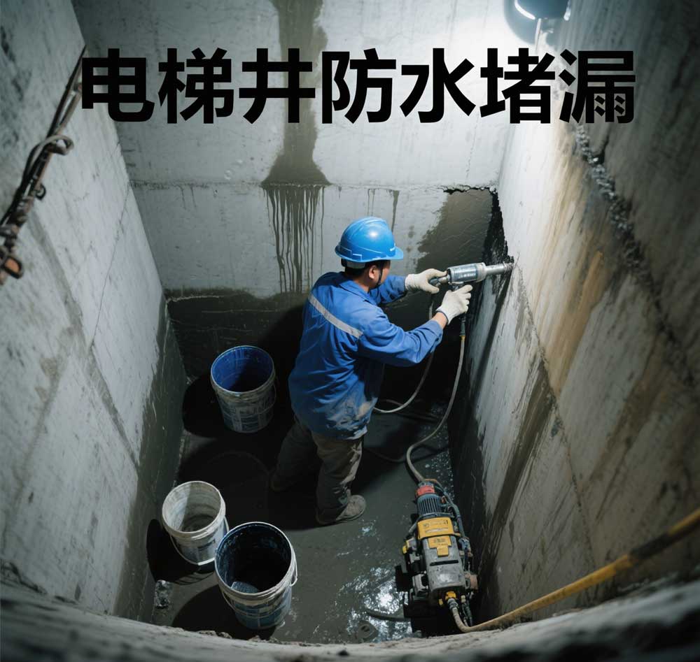 电梯井防水堵漏，大同专业电梯井漏水维修公司
